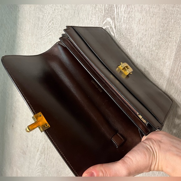 Vintage Beltrami Authentic Italian Leather Envelope Clutch Made in Italy - Picture 4 of 7